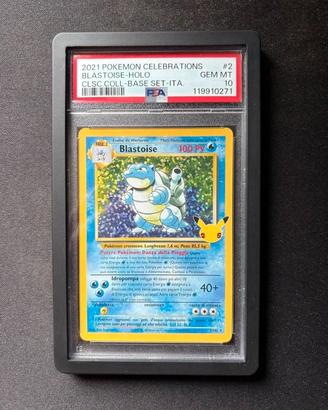 Pokemon Blastoise Celebrations BS 2 PSA 10