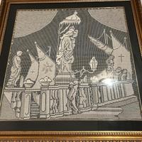 Quadri con l’interno merletti in filet