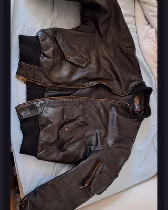 giubbotto vintage pelle schott