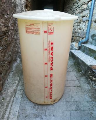 Fusto plastica 300 litri hilary's pagani