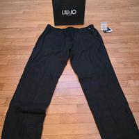 Pantaloni di lino Liu Jo neri