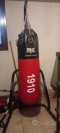 Sacco pugilato+piattaforma metallo