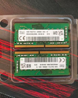 32GB Ram DDR4 Sodimm Sk Hynix 3200mhz da gaming
