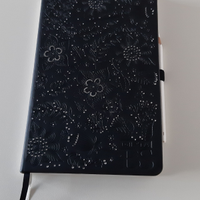 Quaderno copertina nera con strass