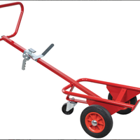 Carrello in acciaio ergonomico per fusti 350 kg