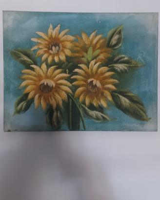 dipinto su tela girasoli