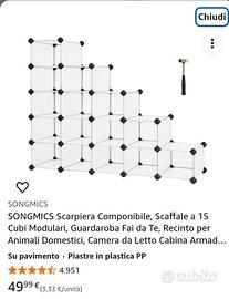 scarpiera componibile