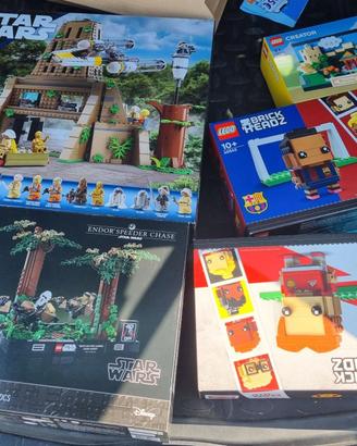 lego star wars cartolina brickheadz nuovi