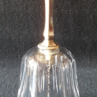 Campanella vintage in cristallo e Silver Plated