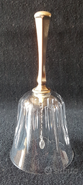 Campanella vintage in cristallo e Silver Plated