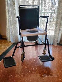 Sedia Comoda WC con ruote