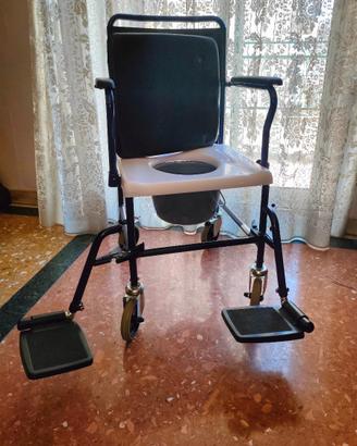 Sedia Comoda WC con ruote