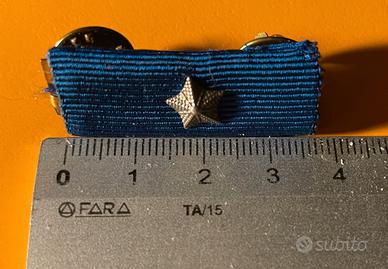 Nastrino al valor militare stella argento