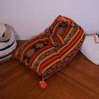 Set 3 Cuscini/Pouf Decorativi Stile Etnico