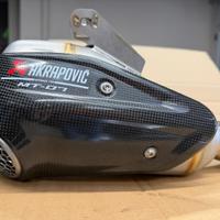 yamaha MT-07  2025/26 scarico completo Akrapovič