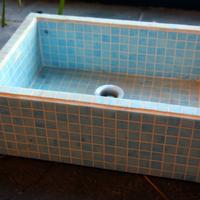 Lavello in mosaico Azzurro
