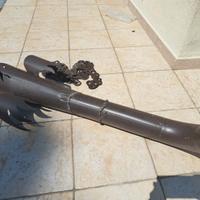 Finale per grondaia marrone testa di moro