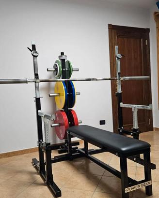 HOME GYM POWER GEAR COMPLETA+300kg CALIBRATI