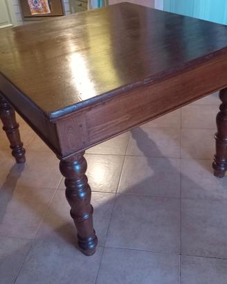 tavolo in legno massiccio quadrato 100x100