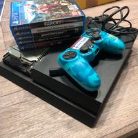 ps4 1*generazione con controller e 5 dischi
