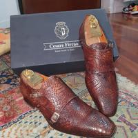 Scarpe Uomo Cesare Firrao coccodrillo 100%