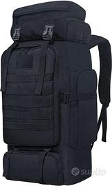 Zaino tattico 80L molle impermeabile trekking