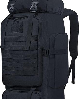 Zaino tattico 80L molle impermeabile trekking