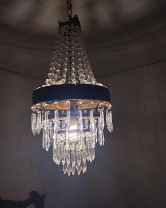 Elegante Lampadario Stile Impero con Cristalli