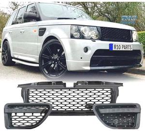 GRIGLIA + PINNE RANGE ROVER SPORT 05-09 LOOK BLACK