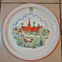 piatto da collezione formaggi francesi 