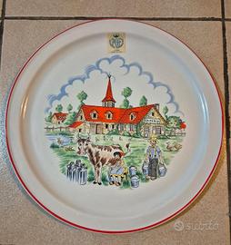 piatto da collezione formaggi francesi 