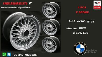 Cerchi bbs 7x 15 4x100 et24 bmw