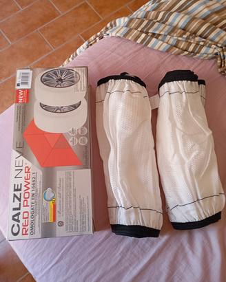 Calze da neve per auto Red Power nuove