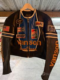 Giacca in pelle bovina Vanson Leather mod. “STAR”