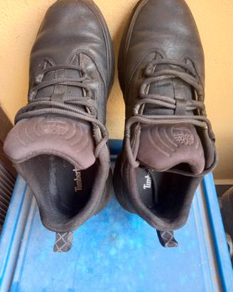 Timberland scarpe nere in pelle misura 42 usate
