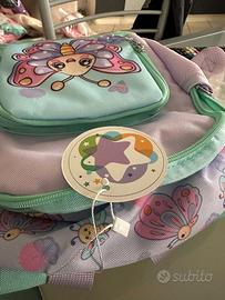 Zaino Asilo Bambina Farfalla 11.5L con Vano Termic