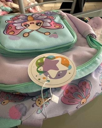 Zaino Asilo Bambina Farfalla 11.5L con Vano Termic