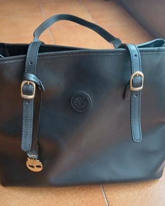 Borsa Tote Timberland in vera pelle nera