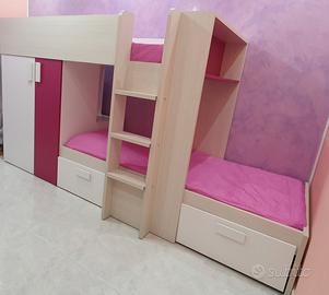 Letto a castello in legno