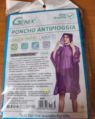 Due poncho anti pioggia 