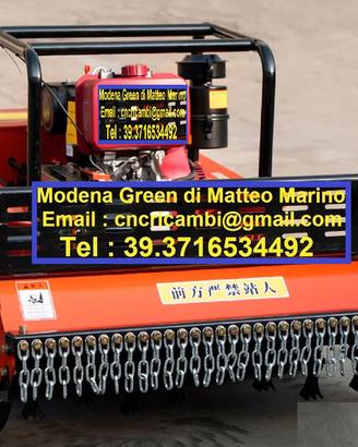 TRINCIA ERBA RAMI ROVI 15CV DIESEL RADIOCOMANDATO