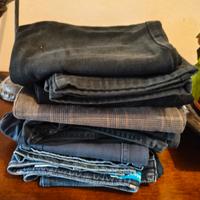 Lotto 8 pantaloni bimbo tg 12