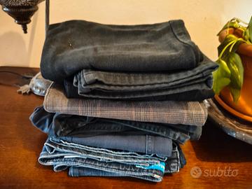 Lotto 8 pantaloni bimbo tg 12