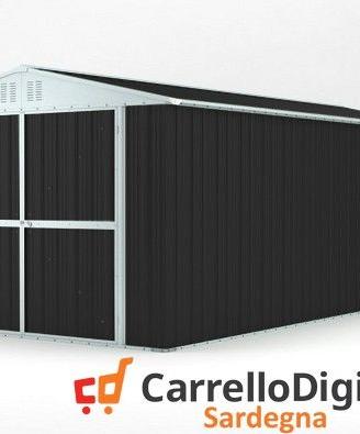 Box garage auto in Acciaio 327x611cm 19mq nero