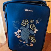 Trolley Cabina GO Carpisa - Blu con Tartaruga e Fi