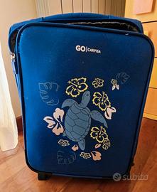 Trolley Cabina GO Carpisa - Blu con Tartaruga e Fi