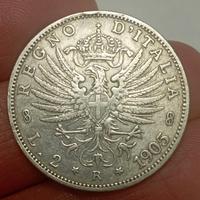 2 Lire Aquila Sabauda 1905