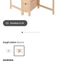 Tavolo a ribalta Norden/Ikea -Nuovo.