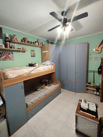 Armadio Angolare con letto a castello