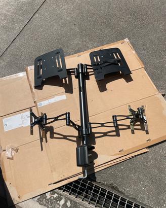 Supporto monitor pc vesa e notebook fino a 4 ogget